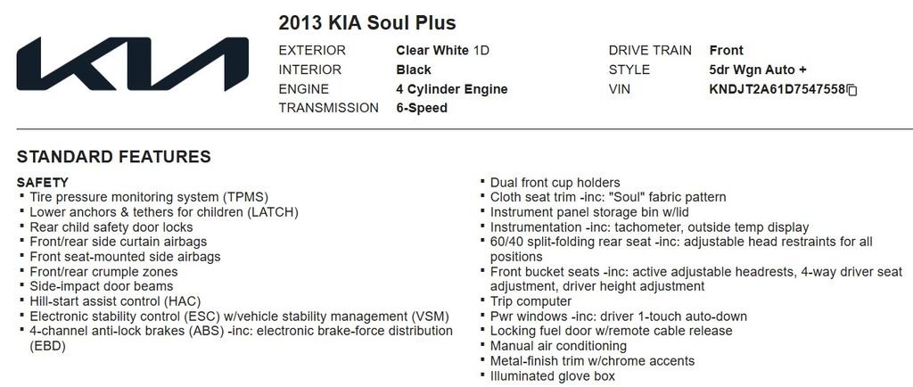 Used 2013 Kia Soul + w/ Eco Pkg image 16