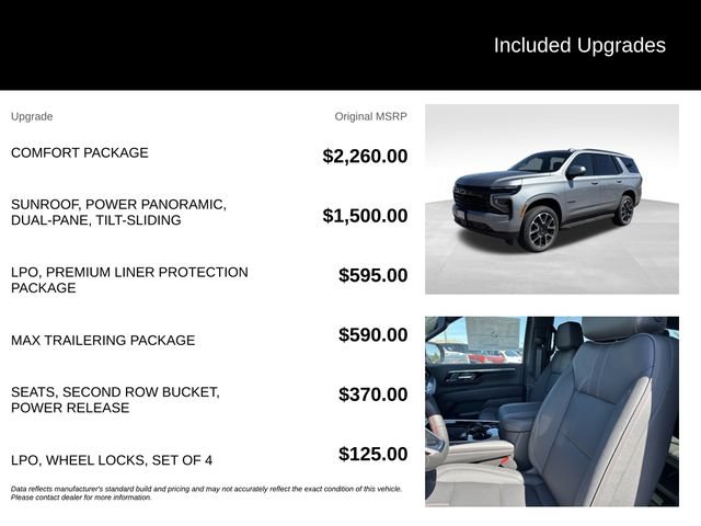 New 2026 Chevrolet Tahoe RST w/ Comfort Package AWD/4WD image 5