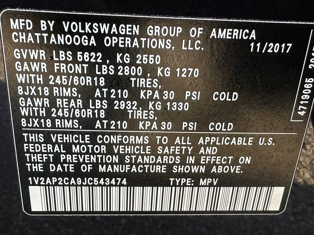 Used 2018 Volkswagen Atlas S image 26