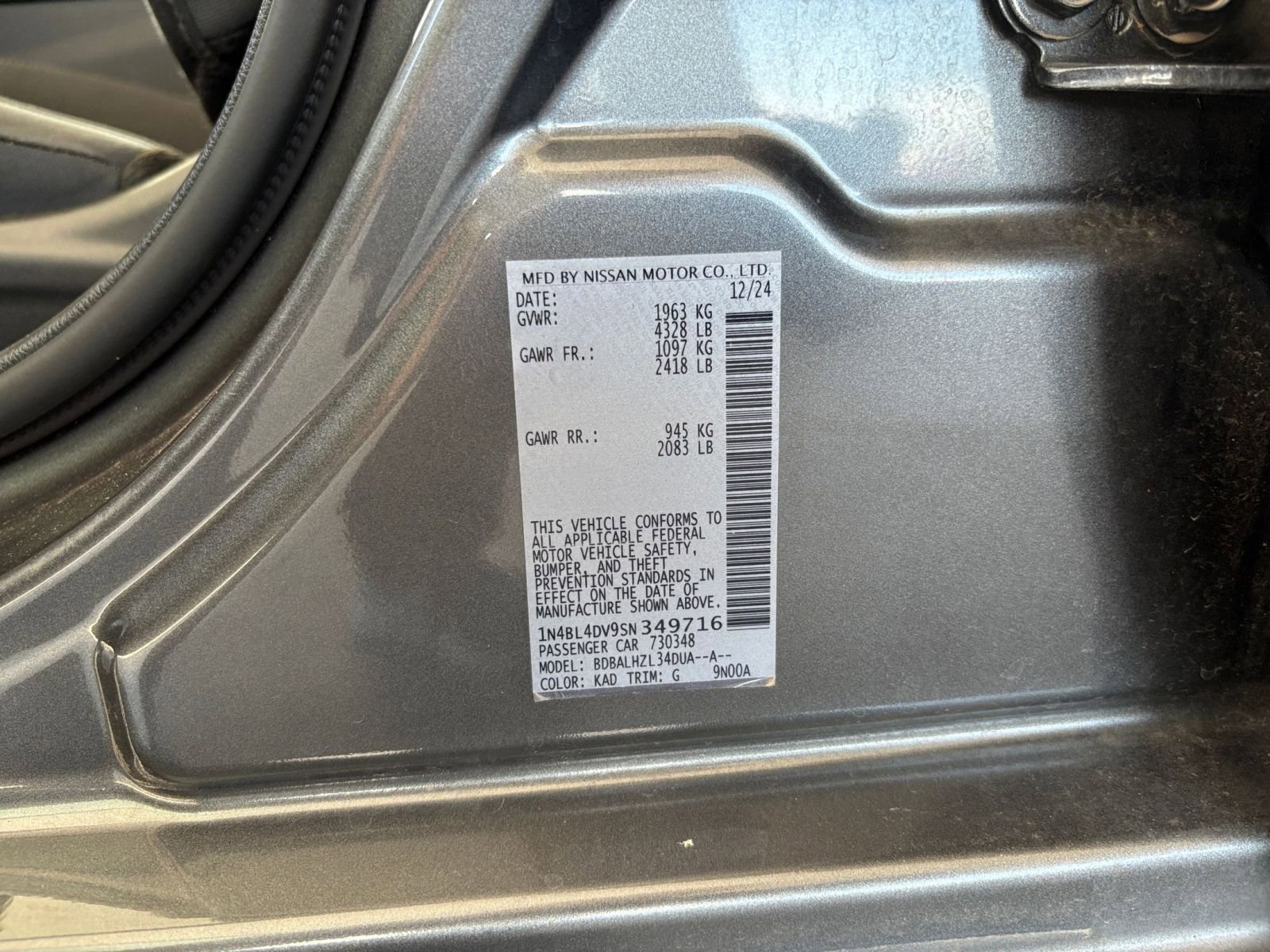Used 2025 Nissan Altima 2.5 SV FWD image 30