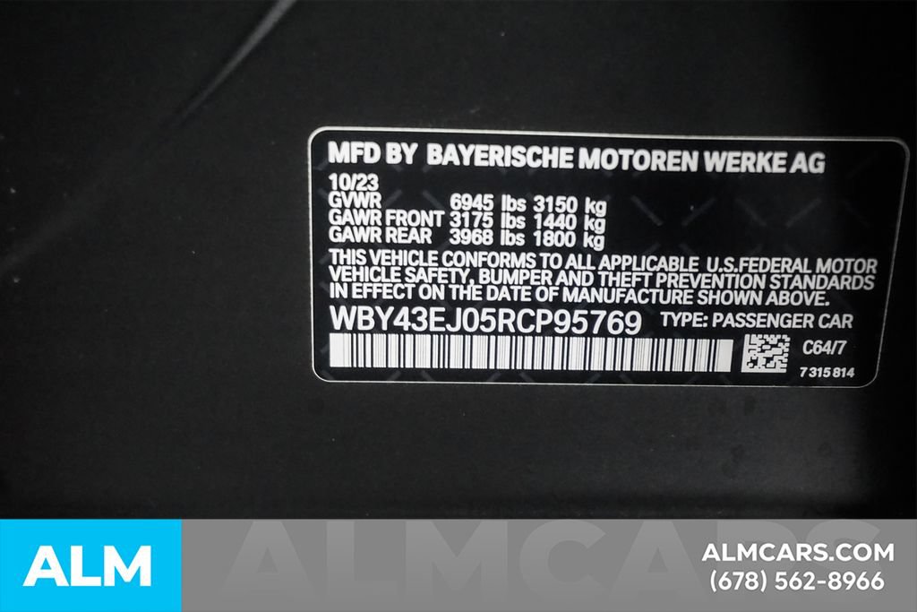 Used 2024 BMW i7 eDrive50 w/ M Sport Package RWD image 58
