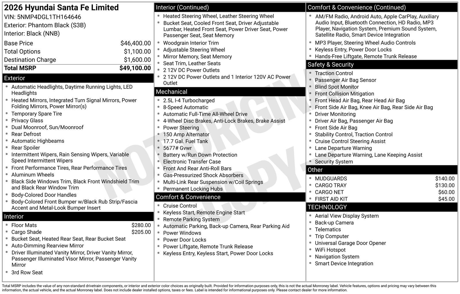 Certified 2026 Hyundai Santa Fe Limited AWD/4WD image 31