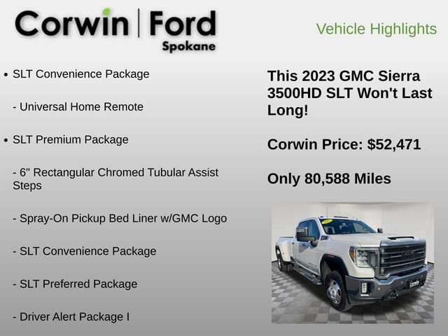 Used 2023 GMC Sierra 3500 SLT w/ SLT Premium Package image 12