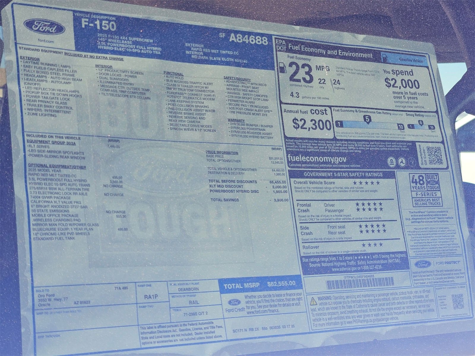 New 2025 Ford F150 XLT w/ Equipment Group 302A MID image 22