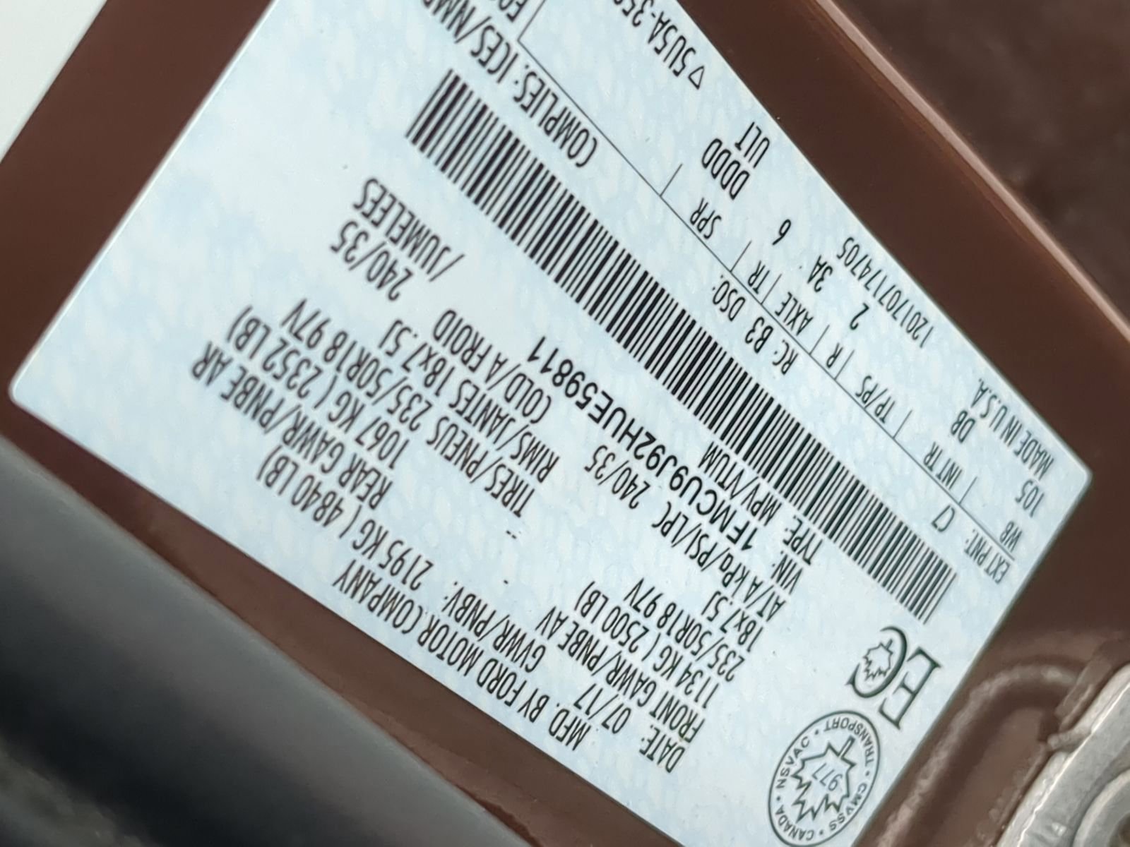 Used 2017 Ford Escape Titanium w/ Canadian Touring Package image 40