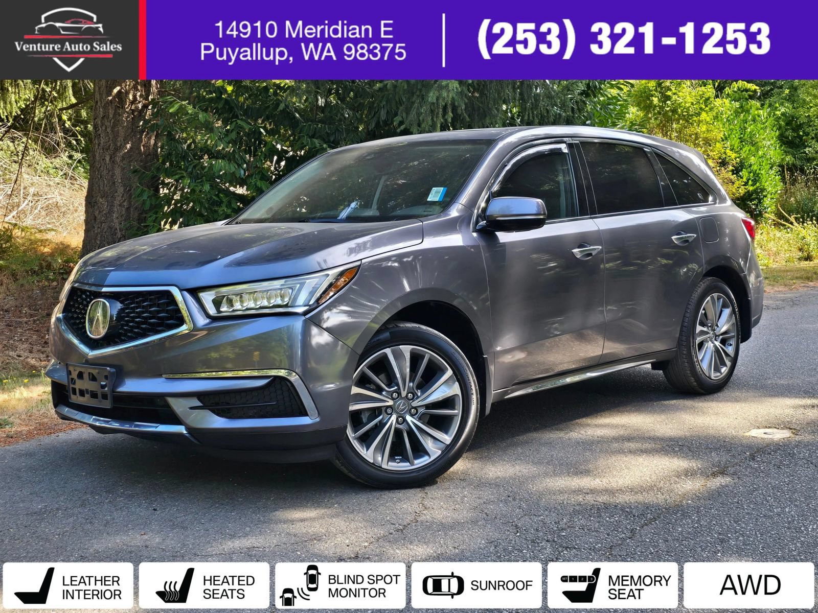 Used 2017 Acura MDX w/ Technology Package AWD/4WD image 1