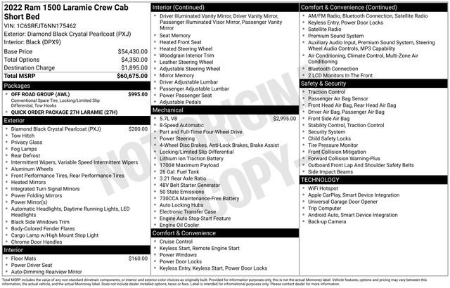 Used 2022 RAM 1500 Laramie w/ Off Road Group image 4