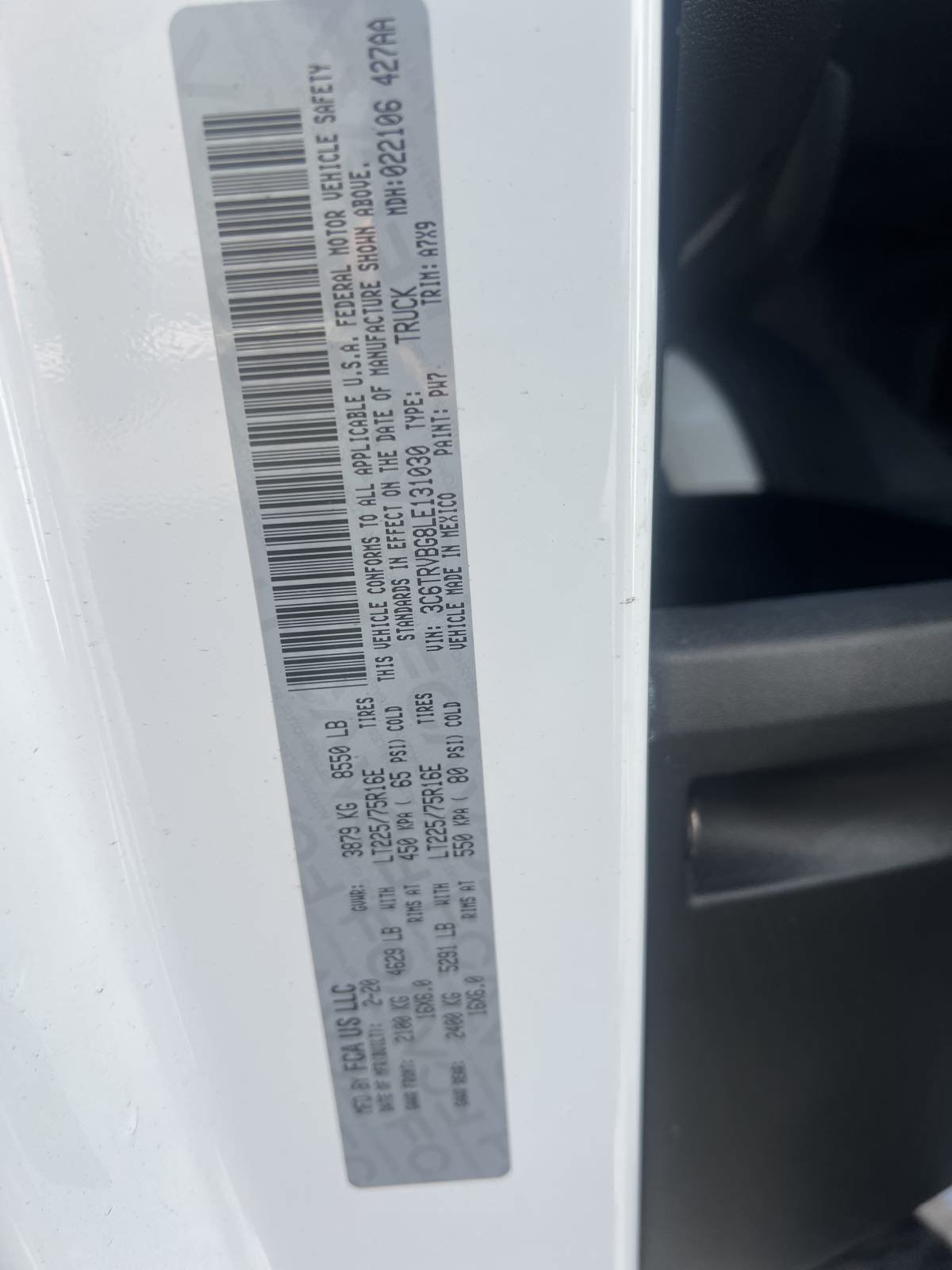 Used 2020 RAM ProMaster 1500 FWD image 16