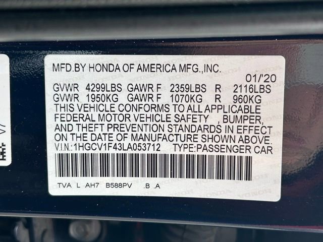 Used 2020 Honda Accord EX image 16