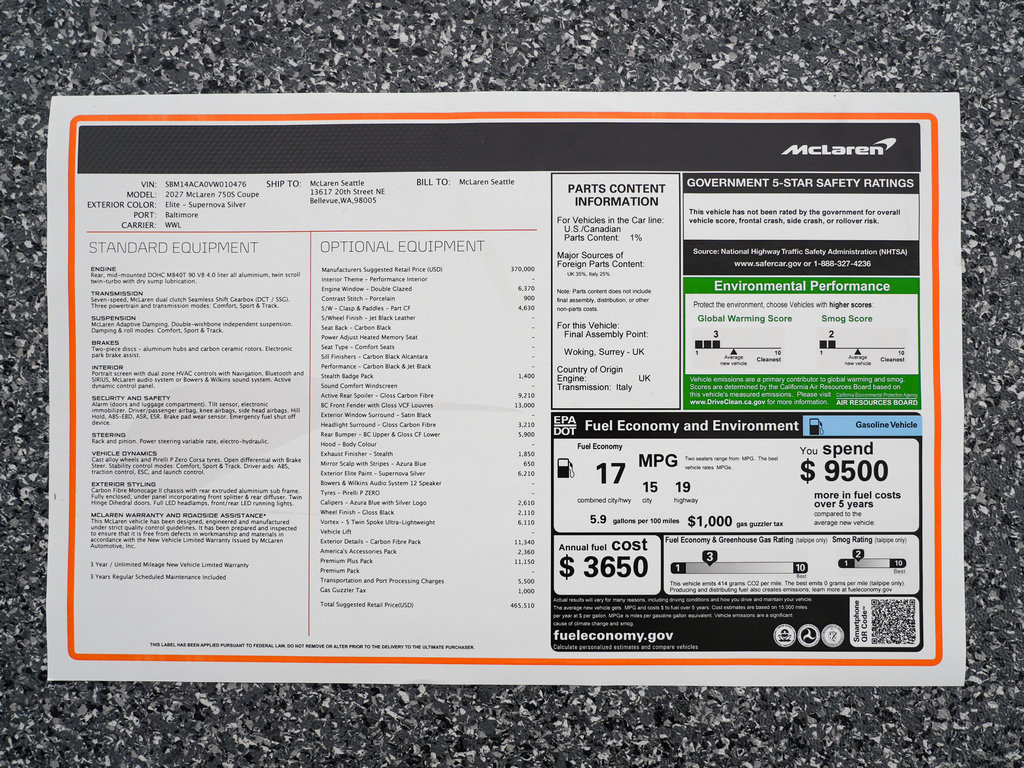 New 2027 McLaren 750S RWD image 50
