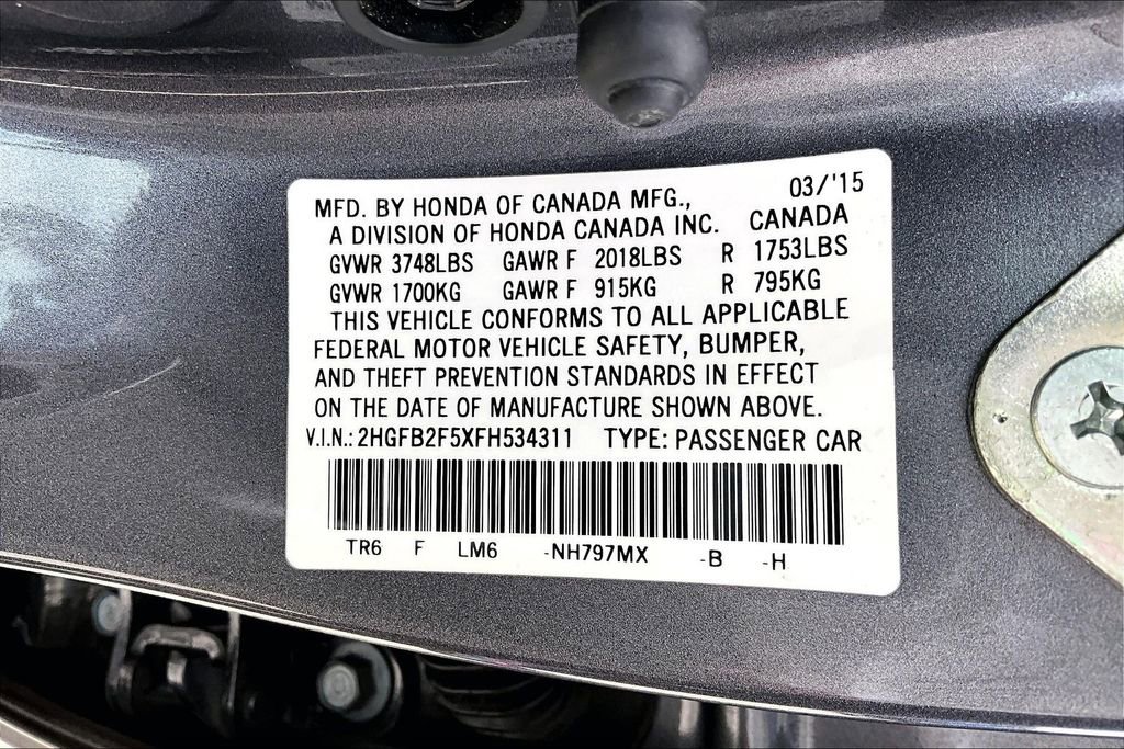 Used 2015 Honda Civic LX image 33