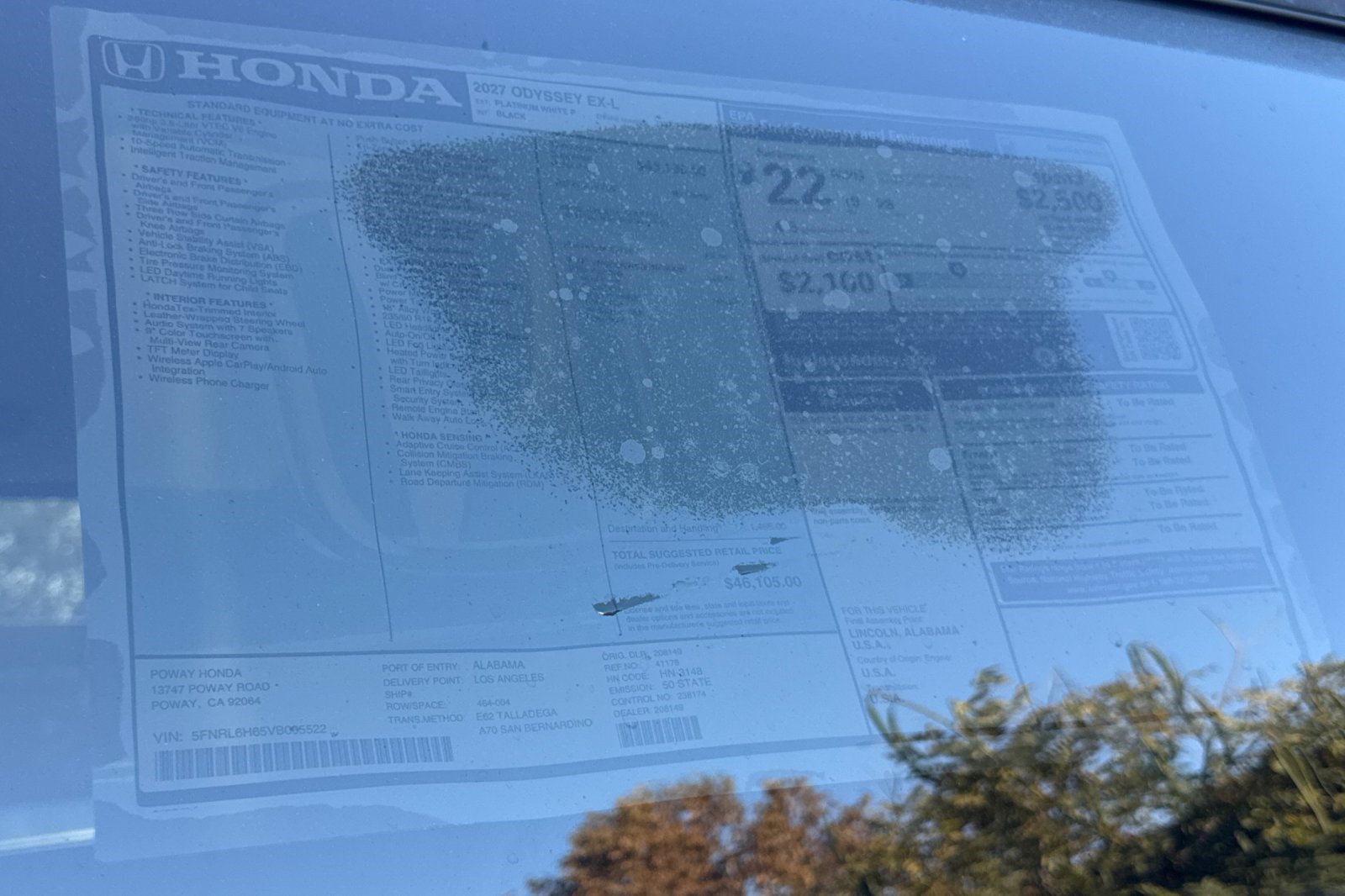 New 2027 Honda Odyssey EX-L image 33