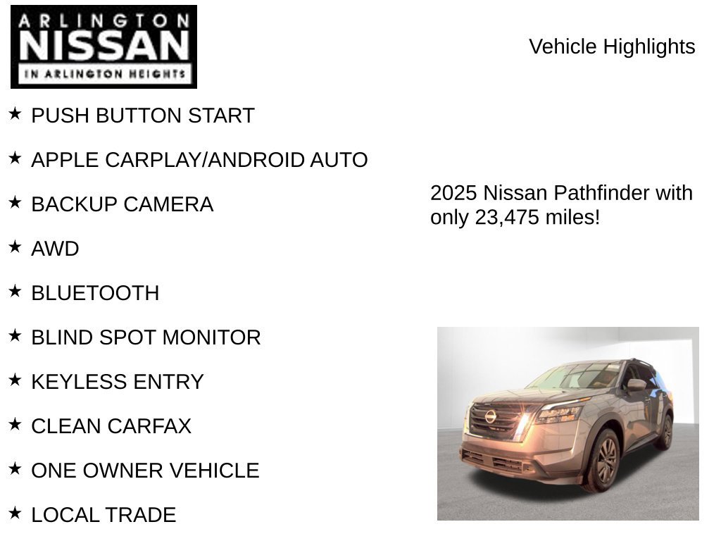 Certified 2025 Nissan Pathfinder SV AWD/4WD image 7