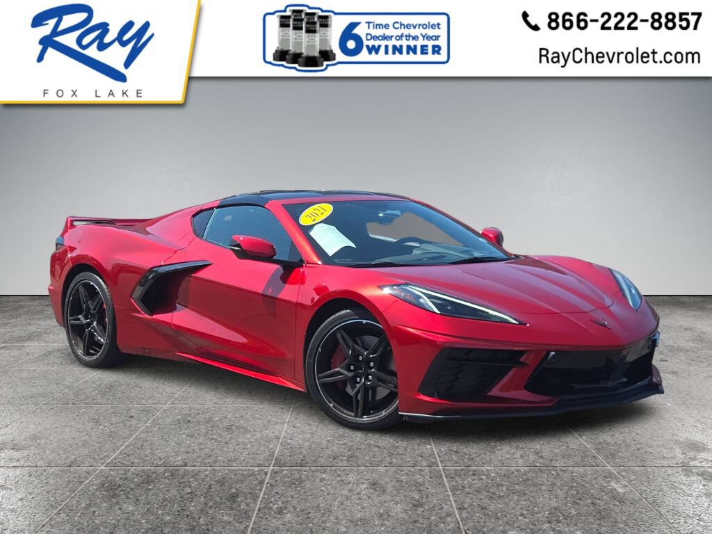 Certified 2021 Chevrolet Corvette Stingray Premium Cpe w/ Z51 Performance Package RWD image 1