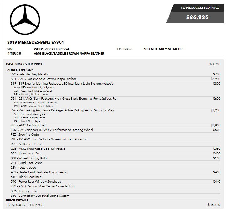 Used 2019 Mercedes-Benz E 53 AMG 4MATIC Coupe image 4