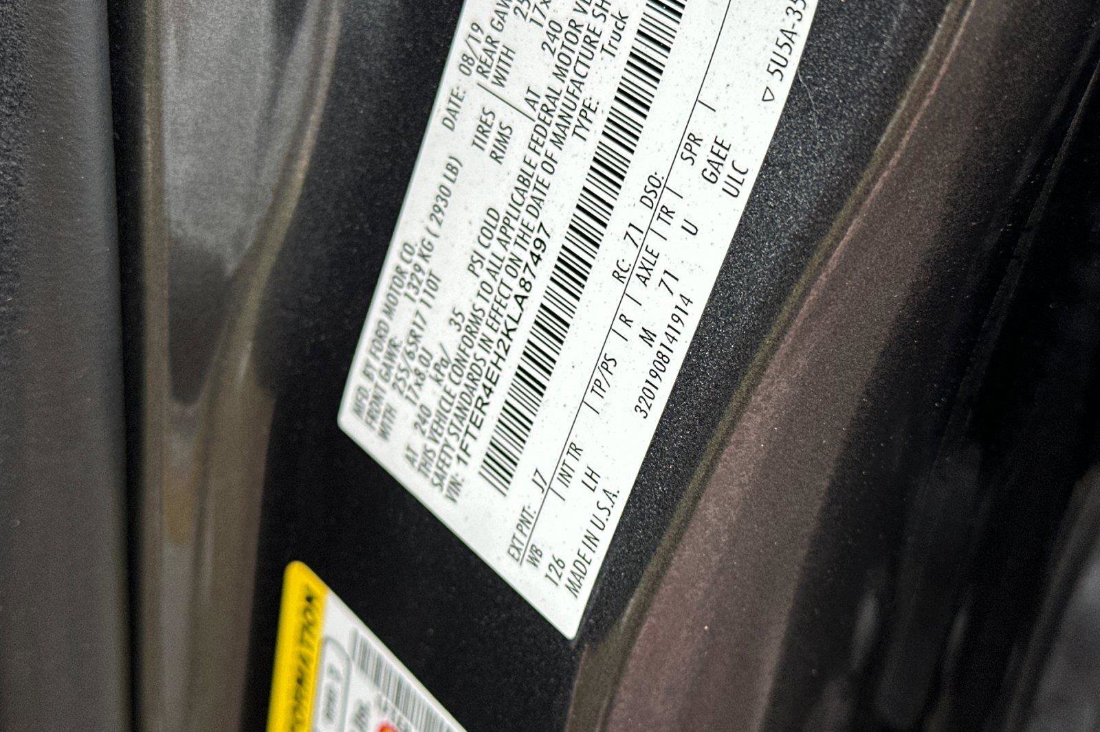 Used 2019 Ford Ranger XLT w/ Equipment Group 301A Mid image 30