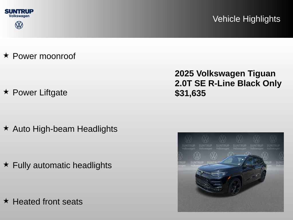 Used 2025 Volkswagen Tiguan SE R-Line FWD image 16