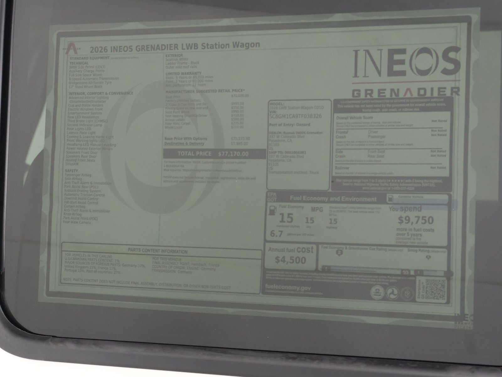 New 2026 INEOS Grenadier Station Wagon AWD/4WD image 23