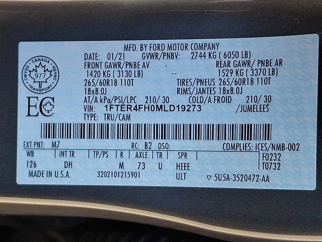 Used 2021 Ford Ranger Lariat w/ Trailer Tow Package AWD/4WD image 30