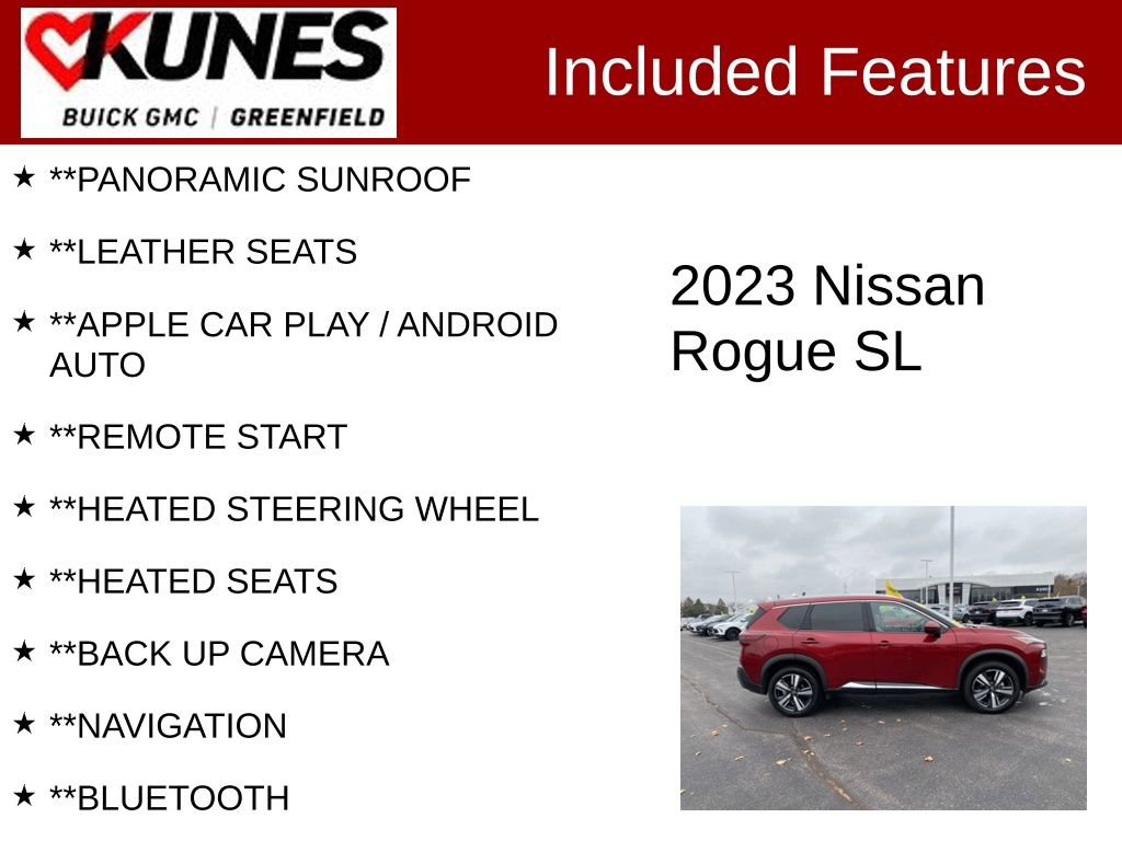 Used 2023 Nissan Rogue SL w/ SL Premium Package image 2