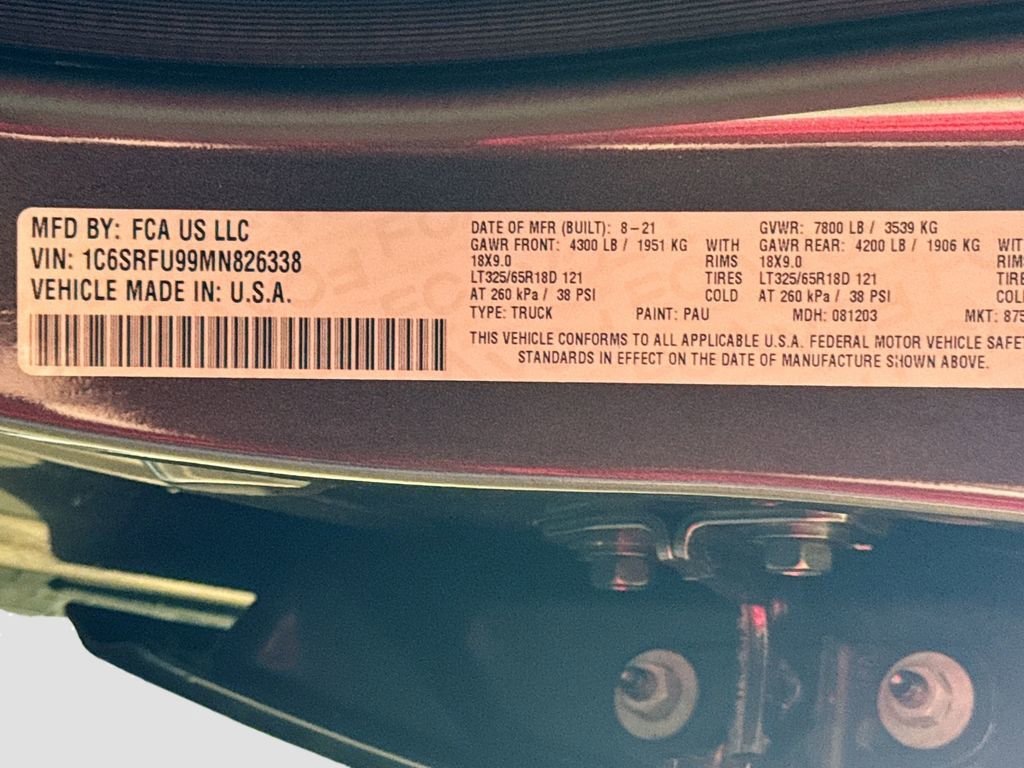 Used 2021 RAM 1500 TRX image 33