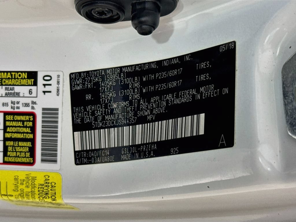 Certified 2018 Toyota Sienna LE FWD image 34