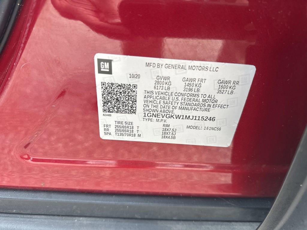 Used 2021 Chevrolet Traverse LT AWD/4WD image 40