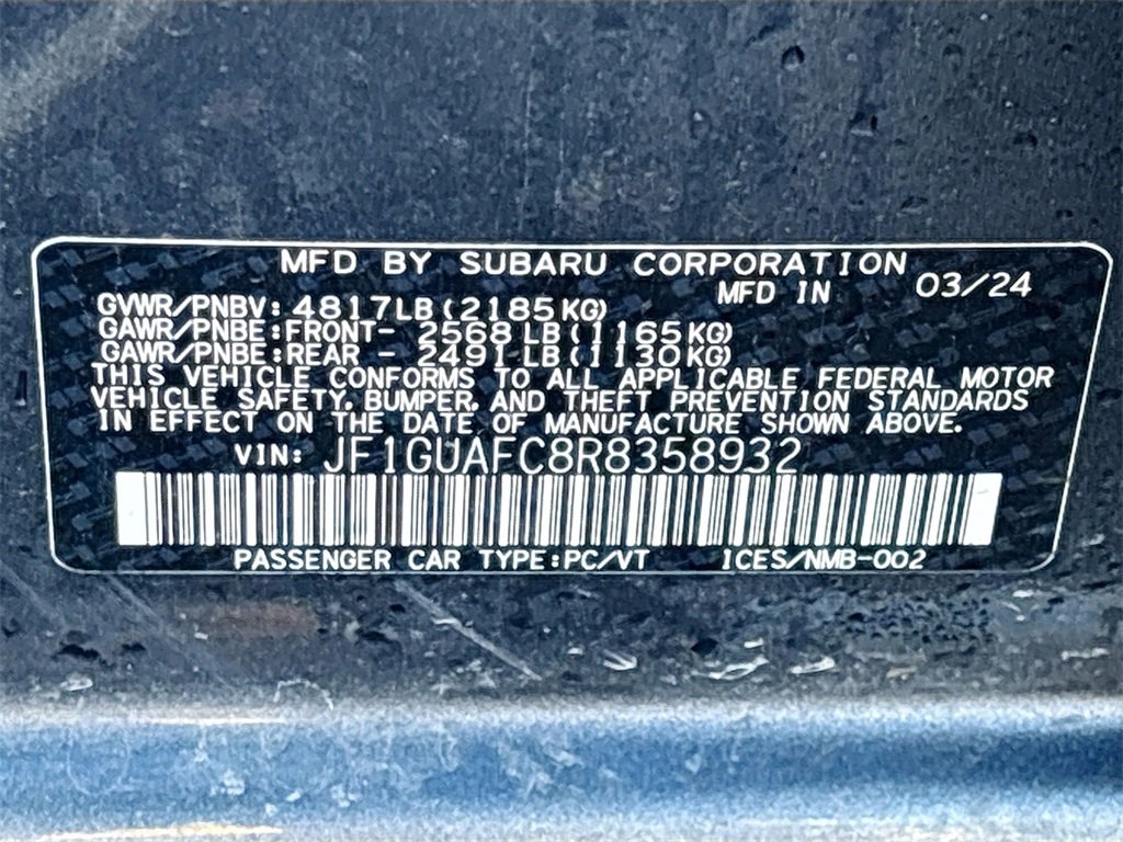 Used 2024 Subaru Impreza 2.0i Sport image 29