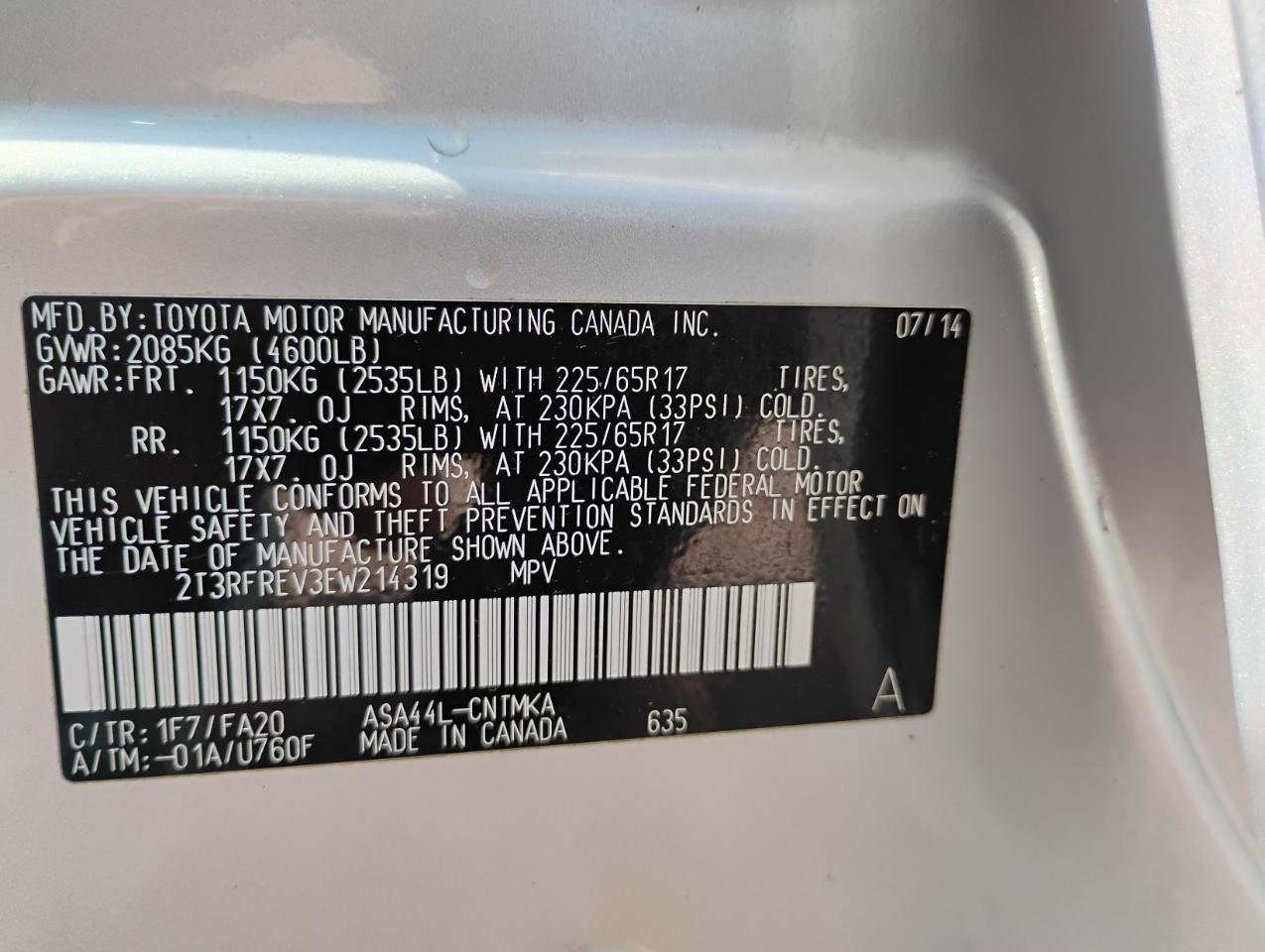 Used 2014 Toyota RAV4 XLE AWD/4WD image 71