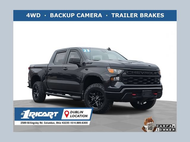 Used 2023 Chevrolet Silverado 1500 Custom Trail Boss w/ 2.7L Blackout Package AWD/4WD image 1