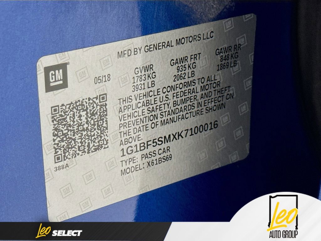 Used 2019 Chevrolet Cruze Premier w/ Sun And Sound Package FWD image 30