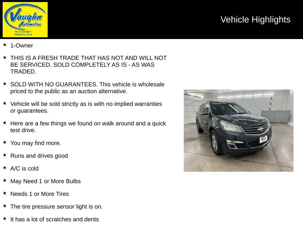 Used 2017 Chevrolet Traverse LT AWD/4WD video 2