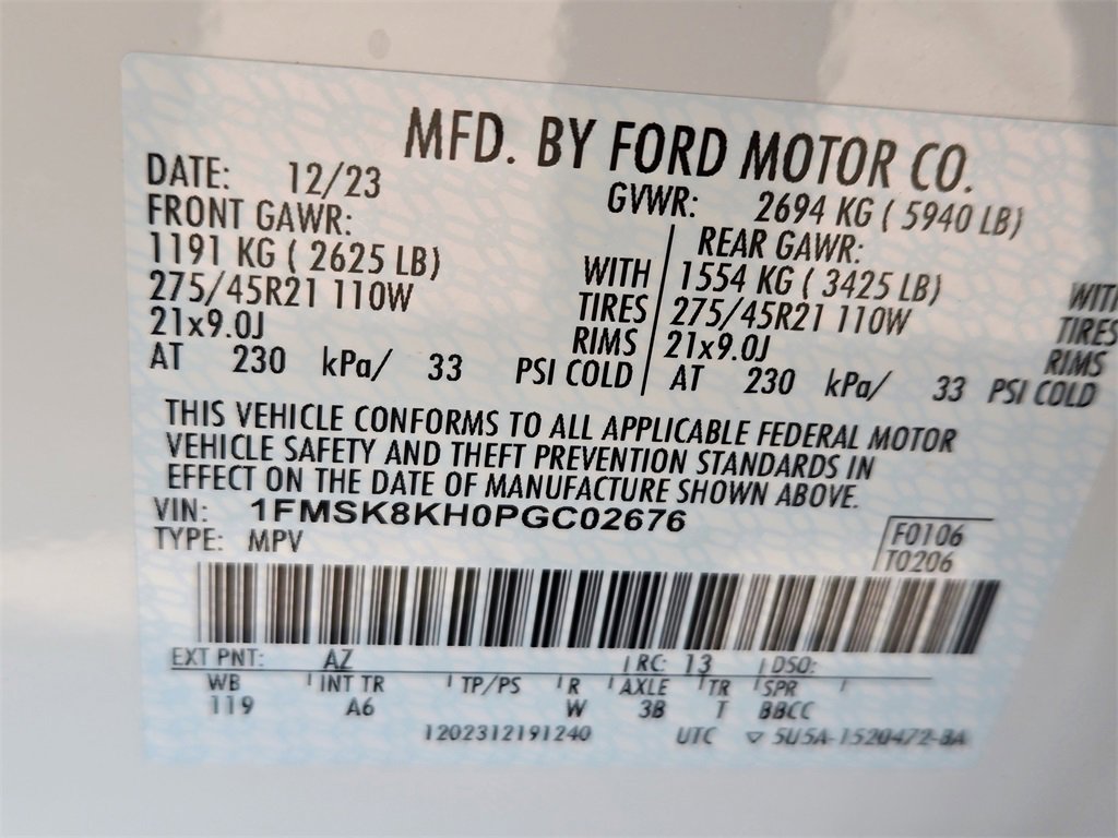 Used 2023 Ford Explorer ST-Line w/ Class IV Trailer Tow Package image 35