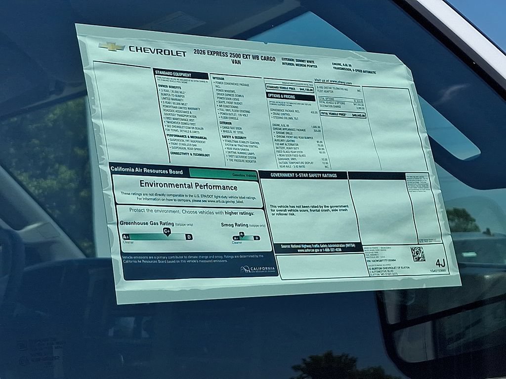 New 2026 Chevrolet Express 2500 Extended w/ Driver Convenience Package RWD image 19