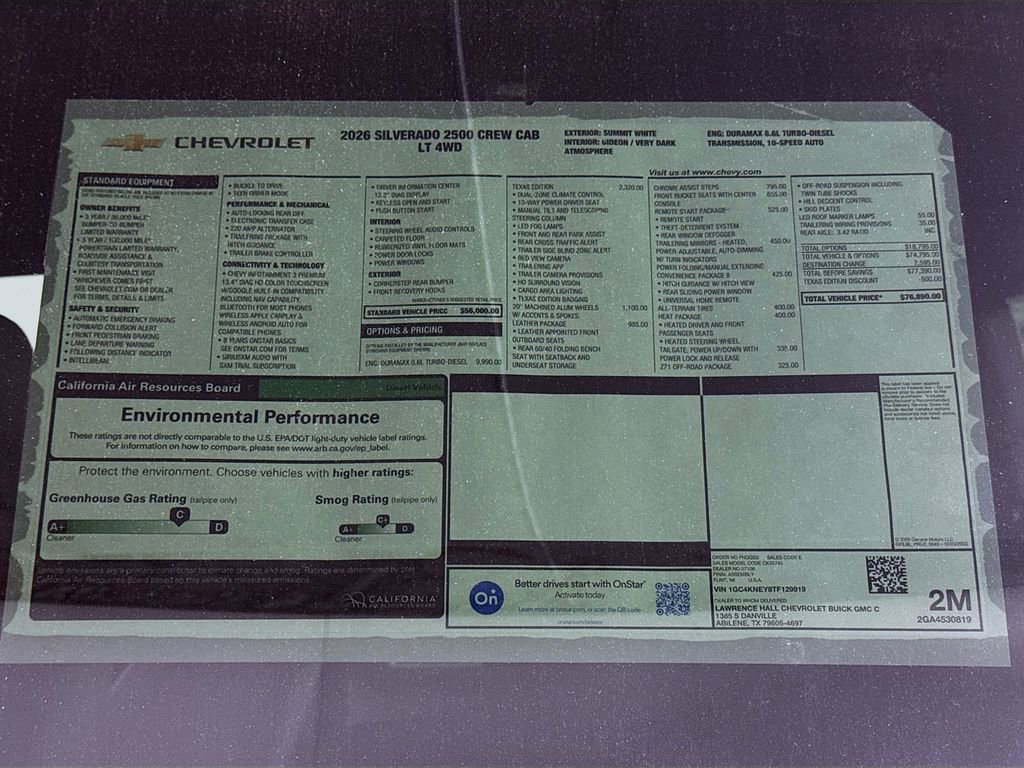 New 2026 Chevrolet Silverado 2500 LT w/ Texas Edition image 20
