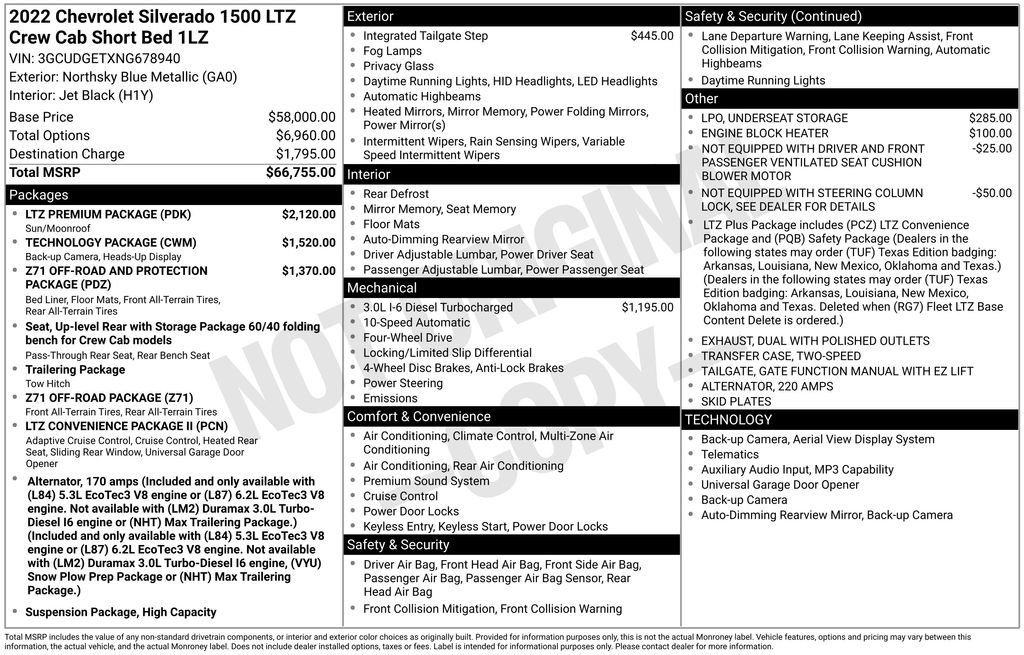 Certified 2022 Chevrolet Silverado 1500 LTZ w/ LTZ Premium Package AWD/4WD image 40