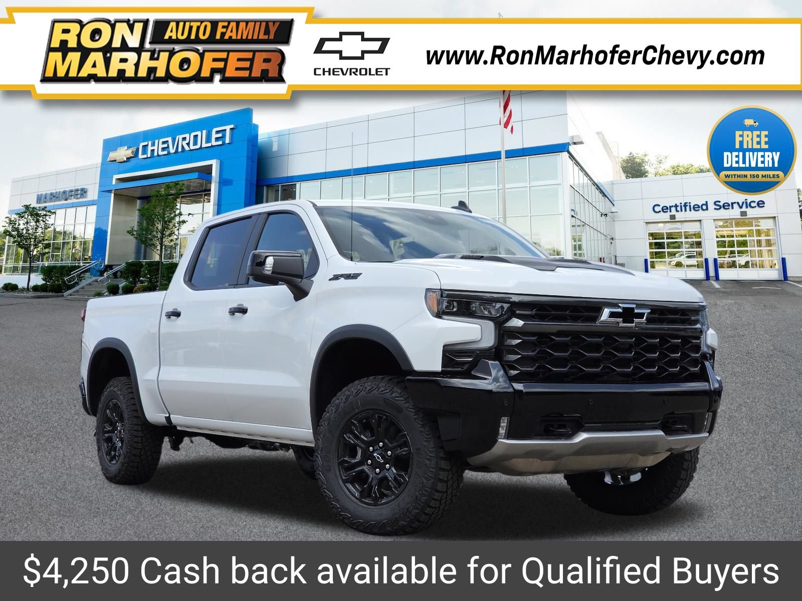 New 2026 Chevrolet Silverado 1500 ZR2 w/ Dark Appearance Package AWD/4WD image 1