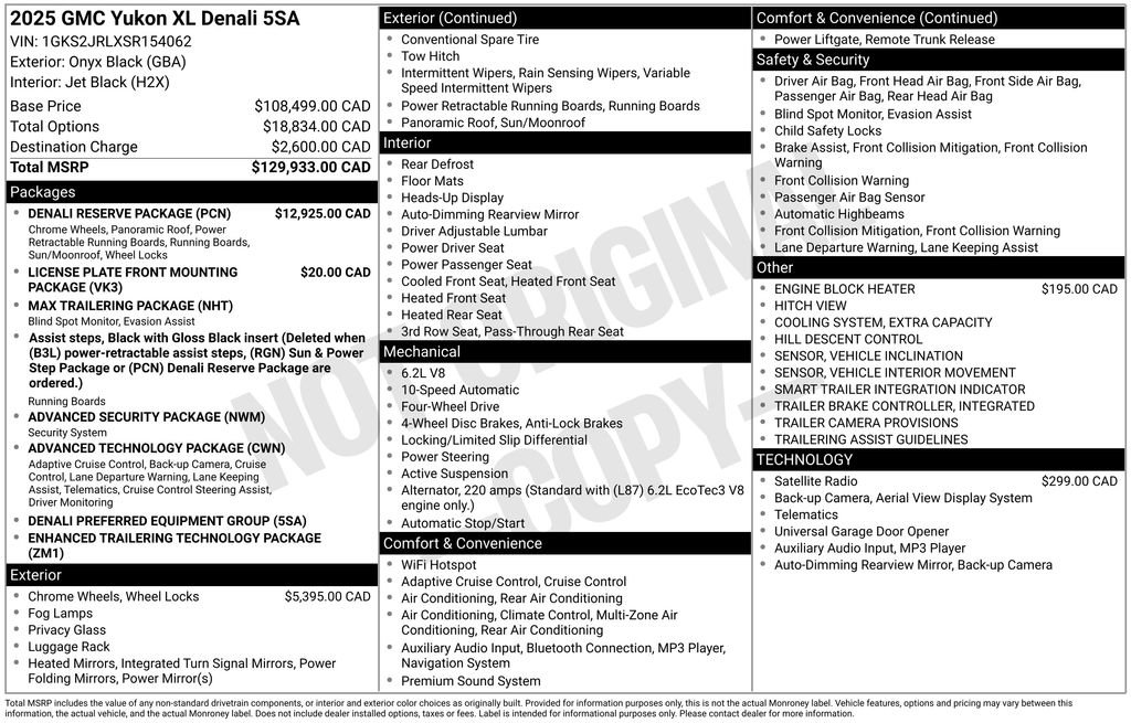 Used 2025 GMC Yukon XL Denali w/ Denali Reserve Package image 17
