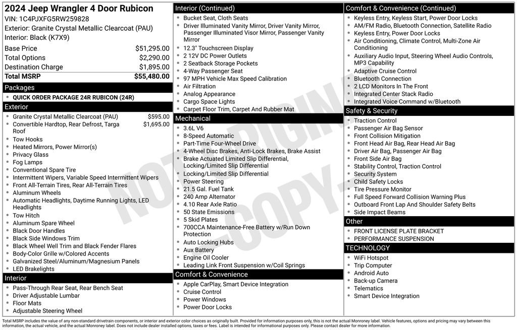 Used 2024 Jeep Wrangler Unlimited Rubicon AWD/4WD image 40