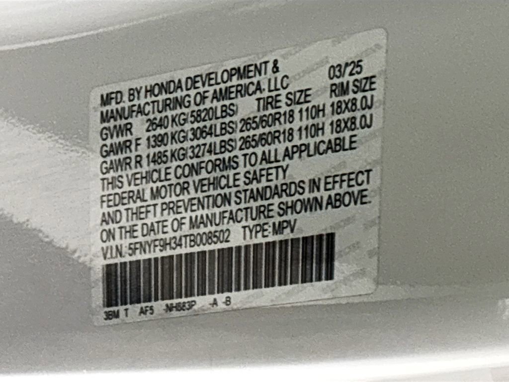Certified 2026 Honda Passport RTL image 26