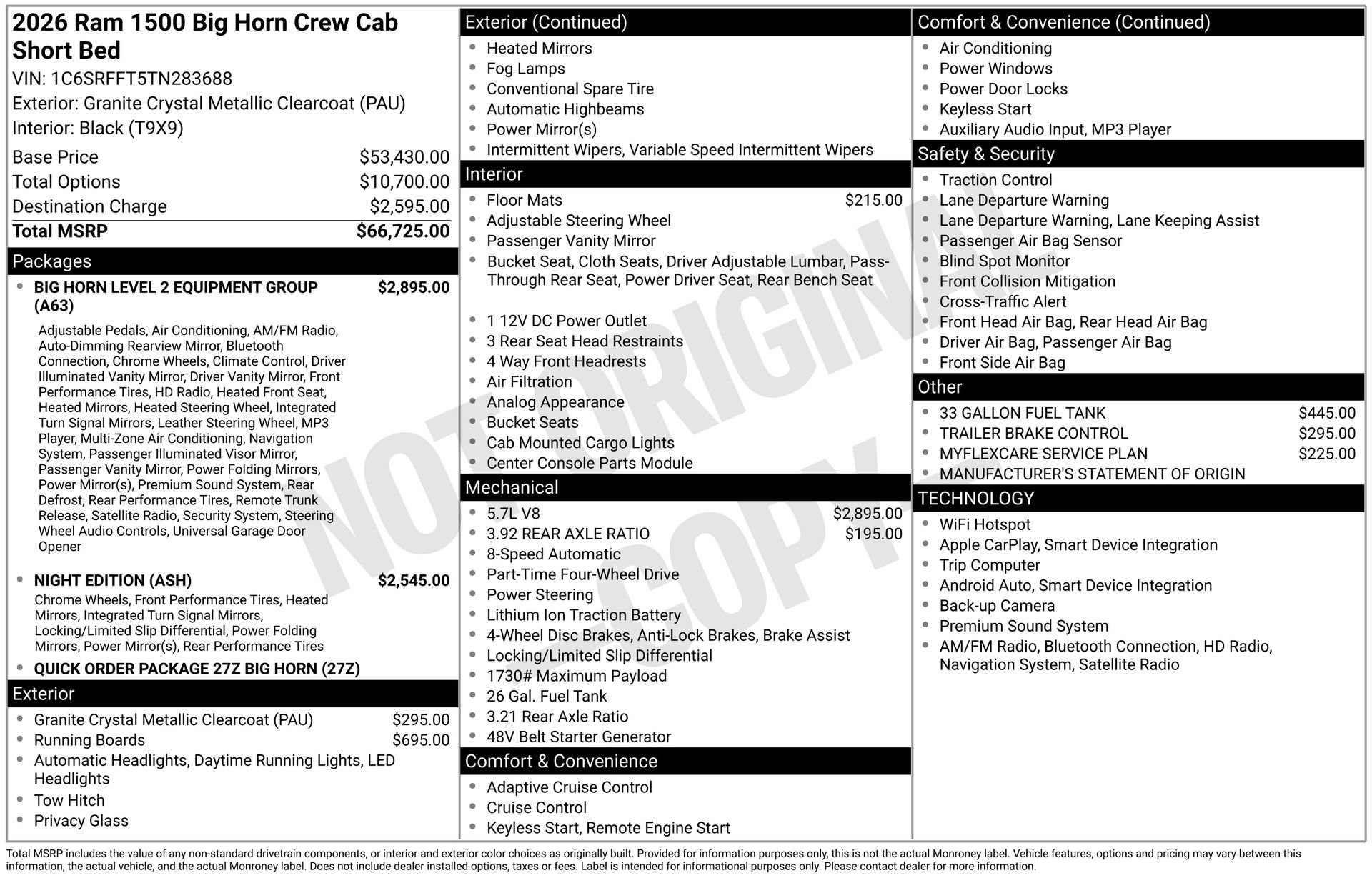 New 2026 RAM 1500 Big Horn image 3