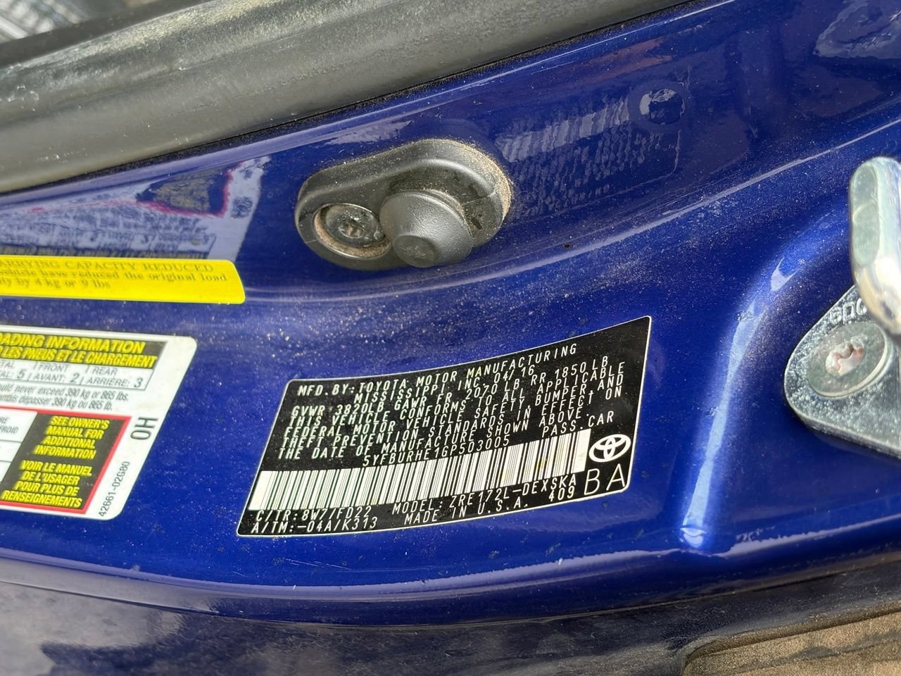 Used 2016 Toyota Corolla S FWD image 11