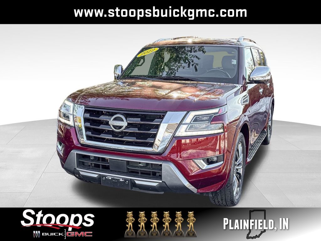 Used 2022 Nissan Armada Platinum w/ Captain's Chairs Package image 1