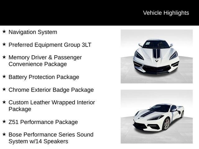 Used 2023 Chevrolet Corvette Stingray Premium Cpe w/ Z51 Performance Package RWD image 13