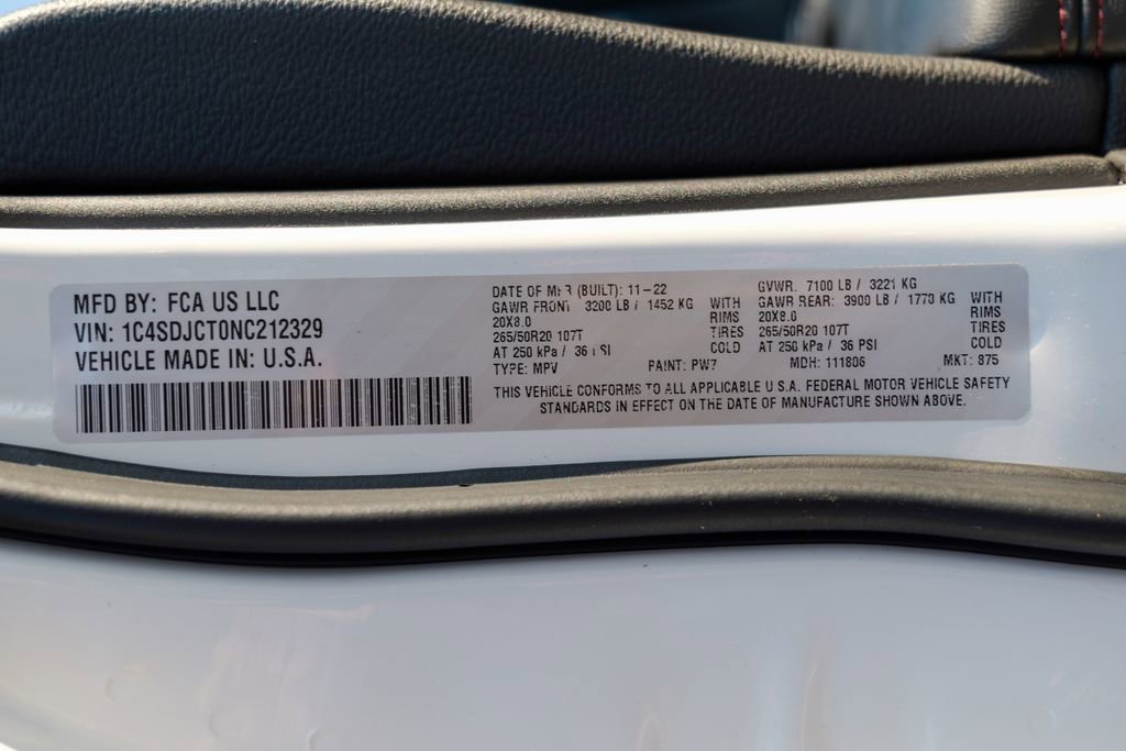 Used 2022 Dodge Durango R/T w/ Blacktop Package image 63