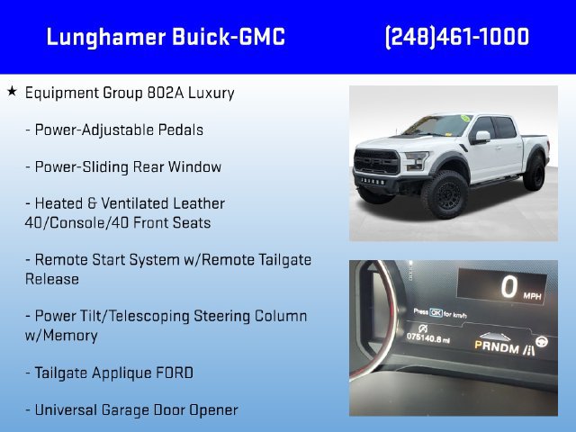 Used 2018 Ford F150 Raptor w/ Equipment Group 802A Luxury AWD/4WD image 30