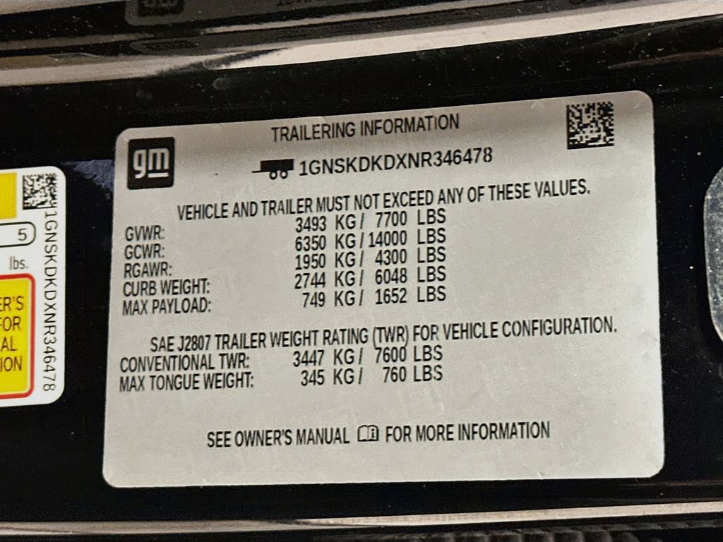 Used 2022 Chevrolet Suburban Z71 w/ Luxury Package AWD/4WD image 34