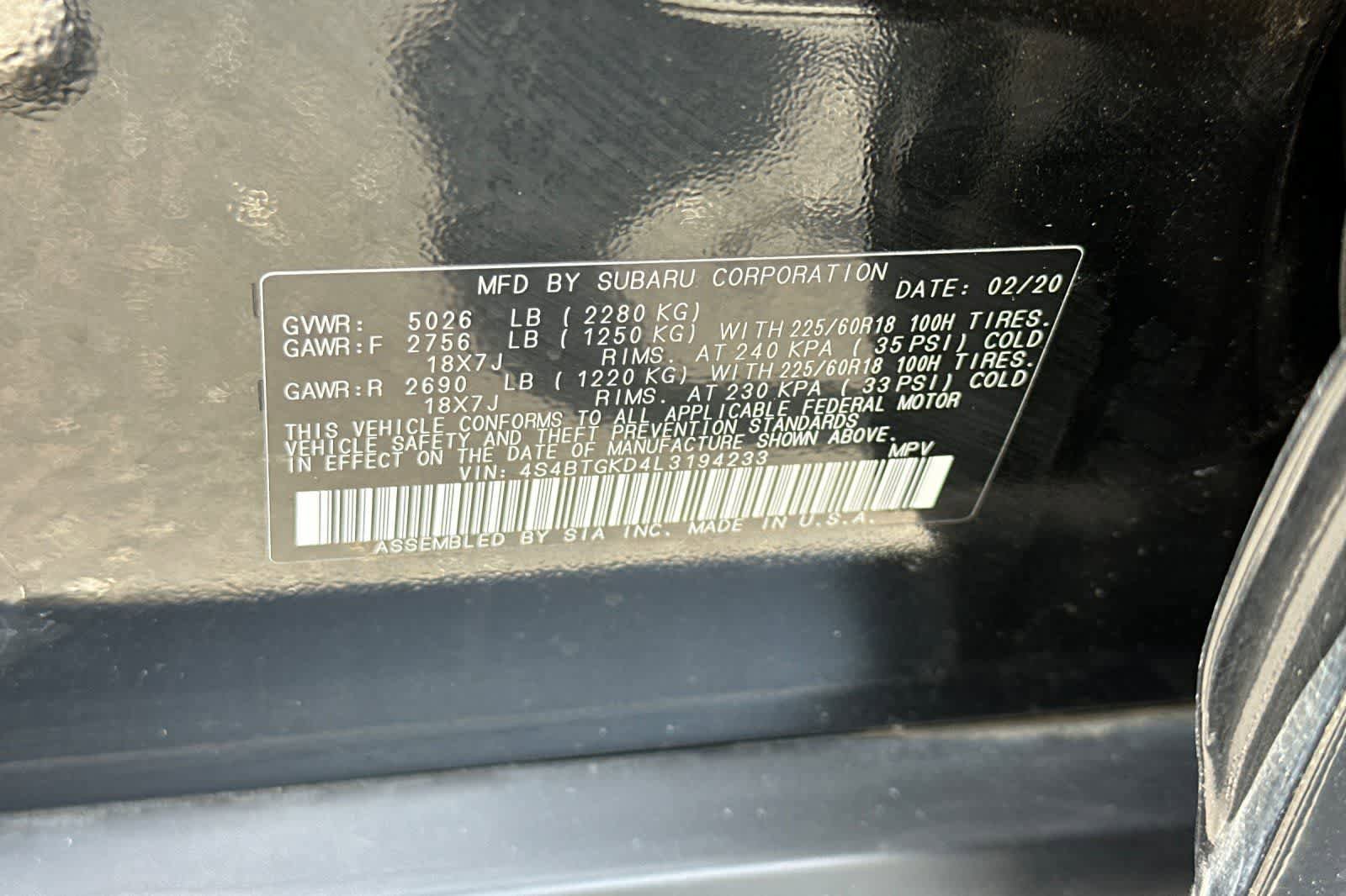 Used 2020 Subaru Outback Onyx Edition XT w/ Popular Package #2 AWD/4WD image 34