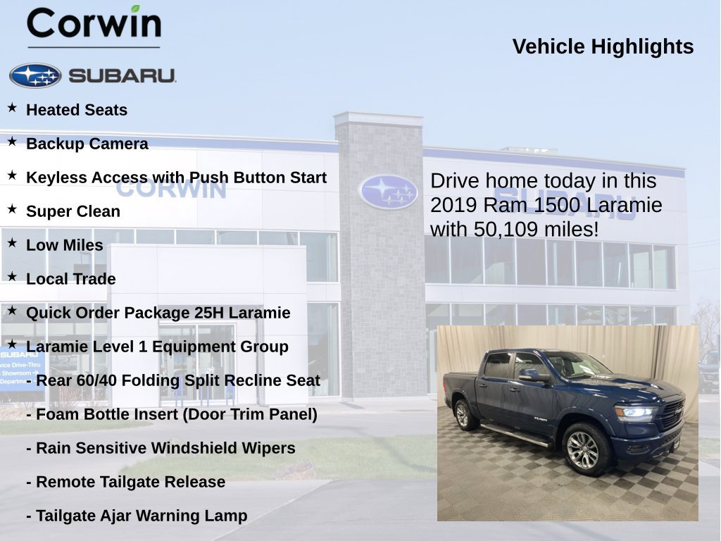 Used 2019 RAM 1500 Laramie w/ Sport Appearance Package AWD/4WD image 6
