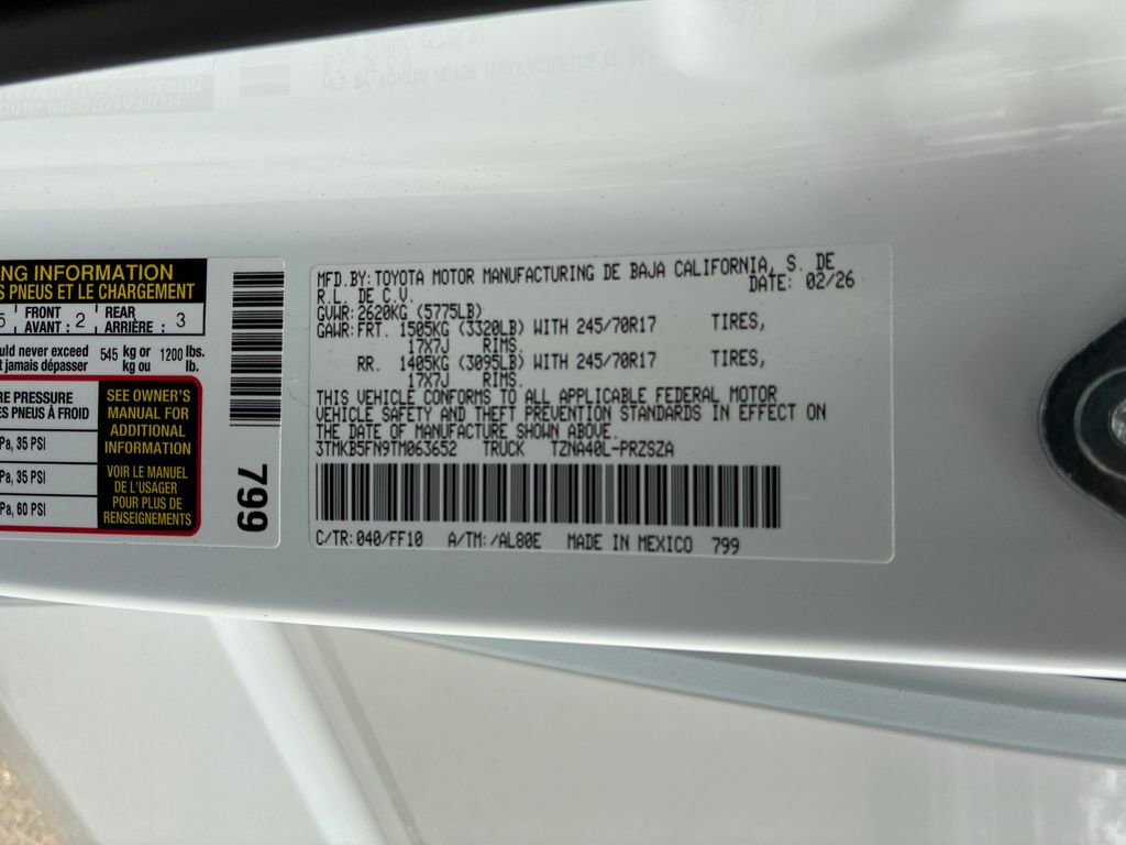 New 2026 Toyota Tacoma SR5 image 43